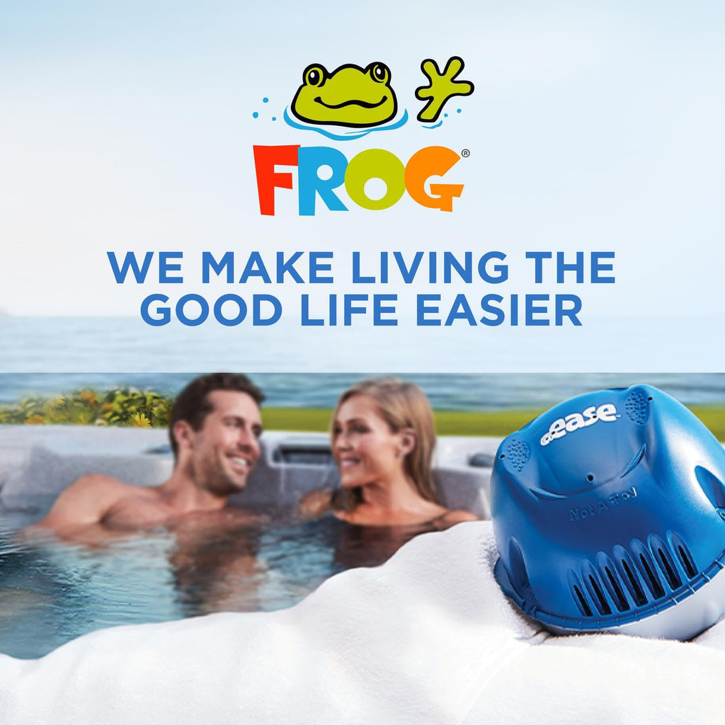 FROG @Ease Floating Hot Tub Sanitizer System with SmartChlor & Minerals - 4-Month Maintenance Kit for Spas up to 600 Gallons