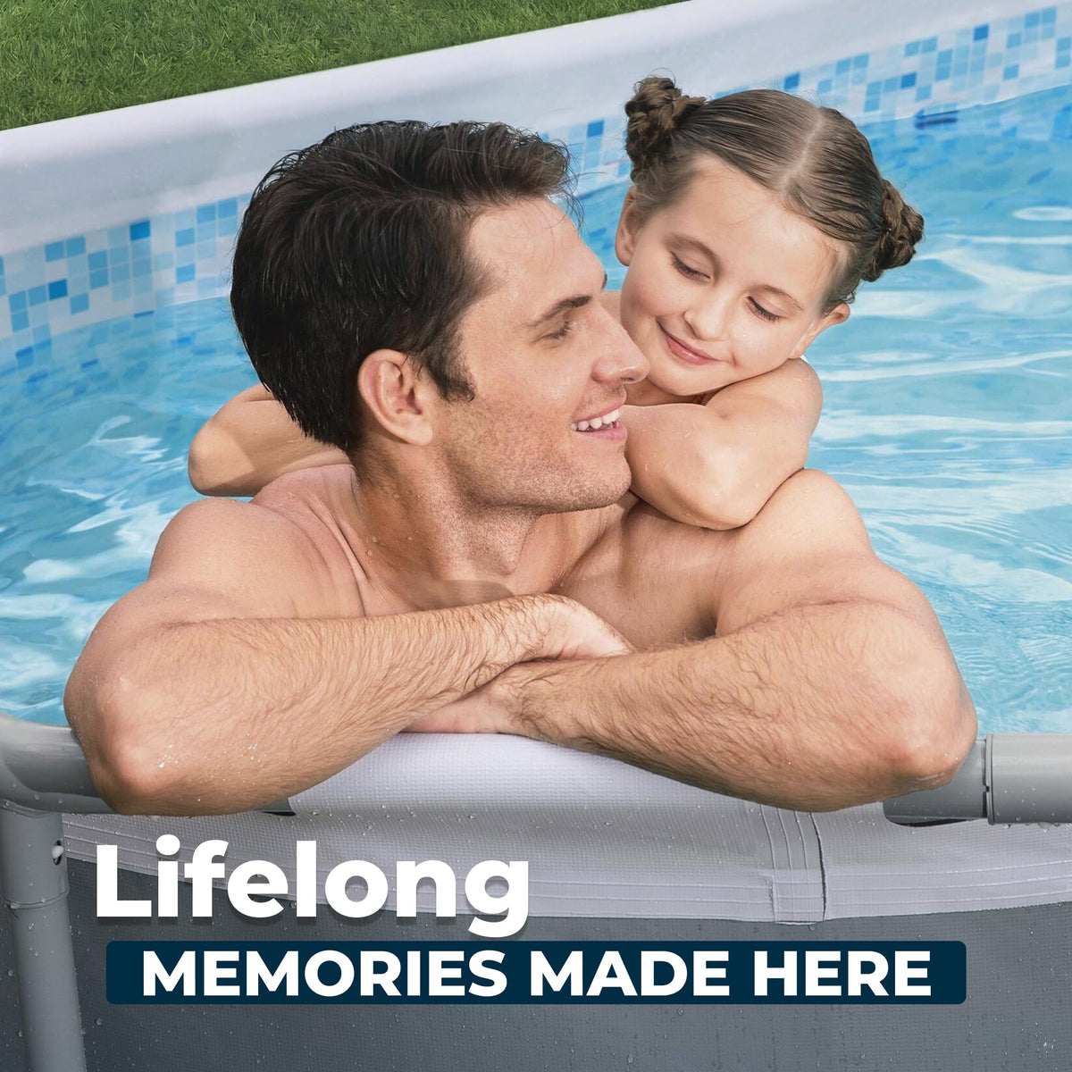 Bestway Steel Pro MAX 14' x 8'2" x 39.5" Oval Above Ground Pool Set with Pump & Ladder