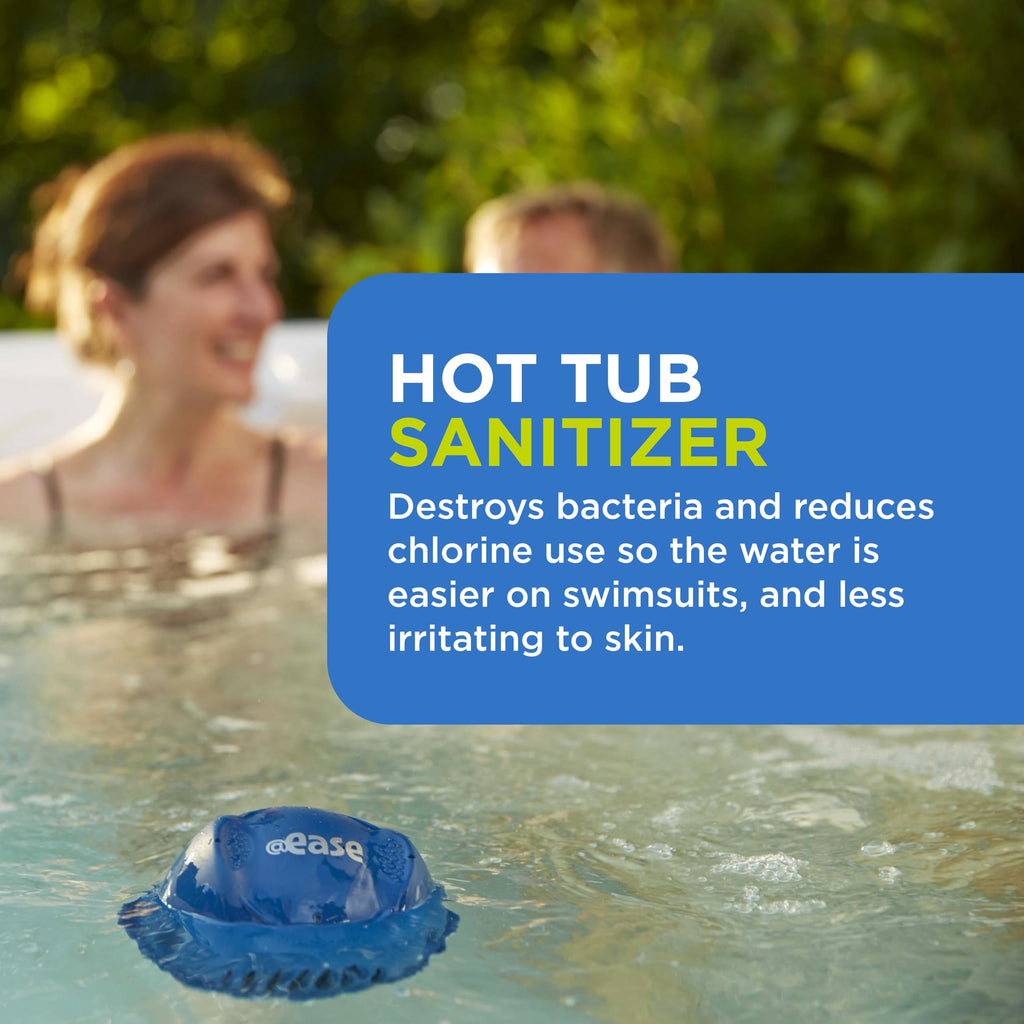 FROG @Ease Floating Hot Tub Sanitizer System with SmartChlor & Minerals - 4-Month Maintenance Kit for Spas up to 600 Gallons